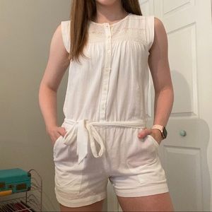 Loft white romper